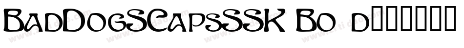 BadDogSCapsSSK Bold字体转换